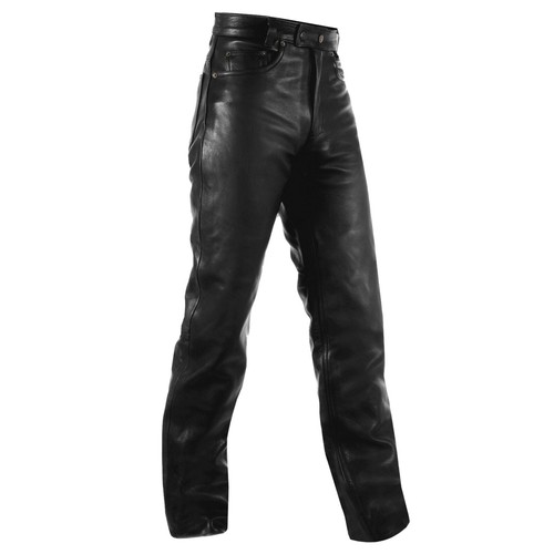 Pantaloni pelle jeans classico - pelle,