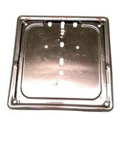 porta targa cromo chrome plate holder con cornice interasse 157mm