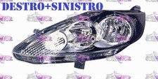 COPPIA FARI FANALE PROIETTORE DX+SX H7-H1 PARAB NERA C/MOTO.ELE FORD FIESTA 09>