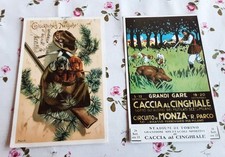LOTTO 2 CARTOLINE - CACCIA