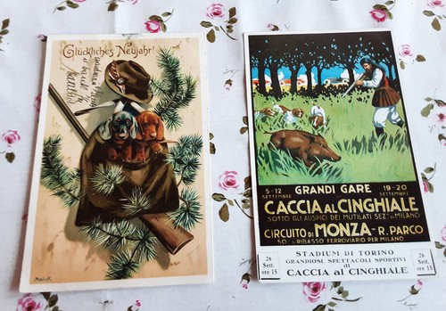 Lotto cartoline caccia - 2,