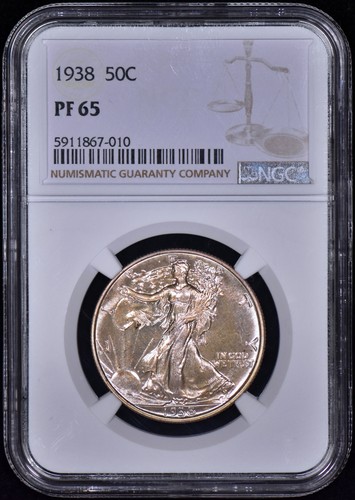 1938 proof walking liberty - proof,