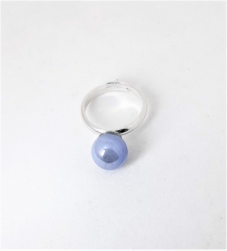 Anello con sfera - in, di