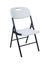 Sedia Pieghevole da Giardino Esterno Pic Nic Party in Metallo Plastica Portatile