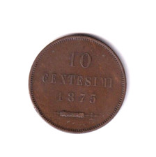 SAN MARINO 1875 - 10 CENTESIMI