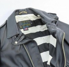 Giacca da pilota in pelle nera