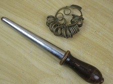 antichi STRUMENTI di MISURAZIONE ANELLI da orafo orefice gioielliere misura dito