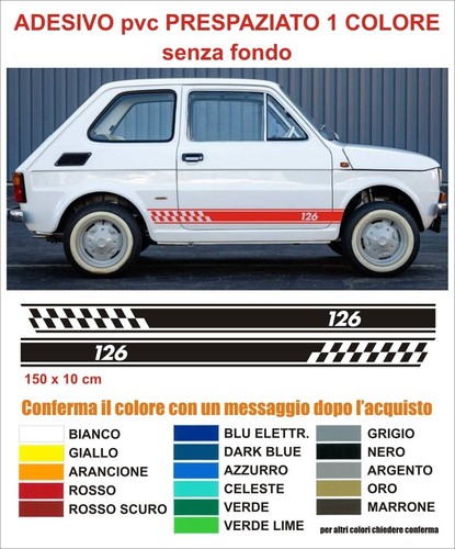 Strisce adesive fiat 126 - strisce,