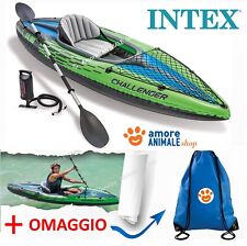 Intex KAYAK Challenger K1  Set → 274x76x33 cm + REMI e POMPA Gonfiabile / 68305