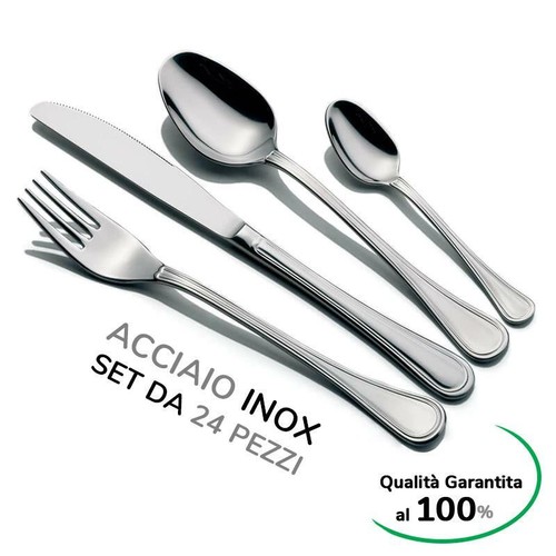 Set posate pezzi in - posate,