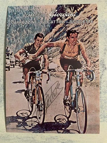 Autografo bartali cartolina - autografo,