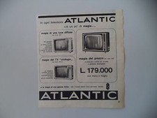 advertising Pubblicità 1963 TELEVISORE ATLANTIC MOD. 547/542/547-0