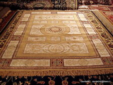 230x160 TAPPETO GRANDE DISEGNO GOL NAIN PERSIANO ORIENTALE COME SETA TABRIZ ORO