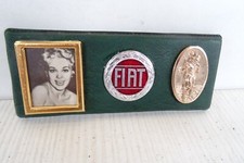 badge magnetico Fiat con portafoto per auto d'epoca Fiat 500 600 multipla 1100