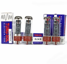 MATCHED QUAD EL34B Tung-Sol Tube tubo lampada valvola valvola valvola valvola valvola valvola ৄ泵洀 真空管 电�rkenstock管