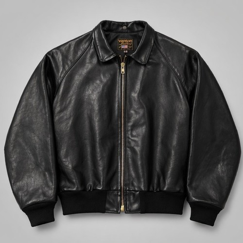 Giacca pelle nera vintage