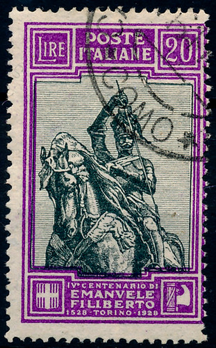 1928 italia filiberto - lire, 20