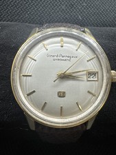 Orologio da polso Vintage Girard Perregaux Gyromatic Automatico Data Acciaio Inox