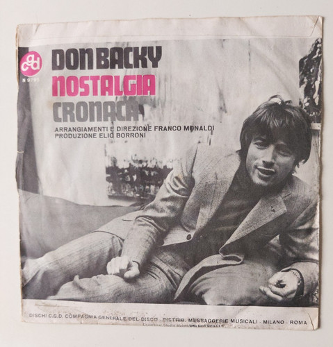 Don backy nostalgia - backy, /