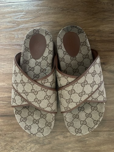 Sandali gucci tela - gucci, gg