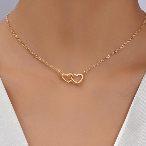 Collana doppio cuore gioielli - collana,
