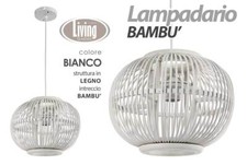 LAMPADARIO SFERA LEGNO BAMBù