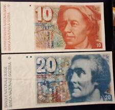 SVIZZERA BANCONOTE DA 10 E 20