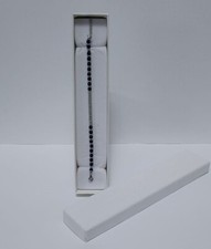 Bracciale Braccialetto in Acciaio con Inserti Grigi e Oro in Box regalo Cod.11