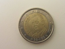MONETA DA 2 EURO SPAGNA RE JUAN CARLOS 2002 rara