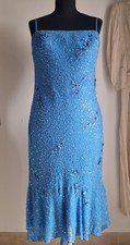 Elegant Ethne Blue Beaded