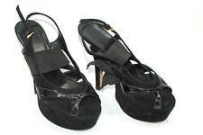 GUCCI scarpe donna tg 6 Europa 36 pelle scamosciata nera S9174