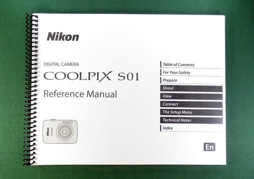 Nikon s01 reference - reference, manual: