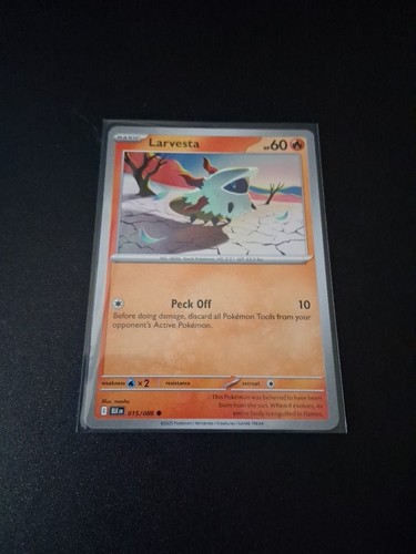 Pokémon tcg larvesta 015 086 - pokémon,
