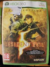 RESIDENT EVIL 5 GOLD EDITION XBOX 360 GIOCO VERSIONE ITALIANA COMPLETO