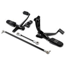 Moto comandi avanzati compatibile con Harley Davidson Sportster 04-13 in nero