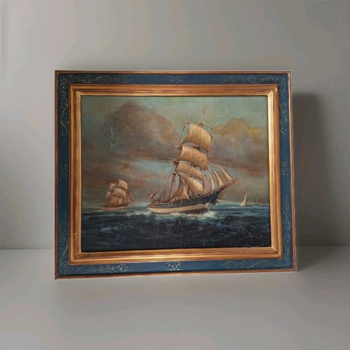 Pittura antica olio paesaggio - pittura,