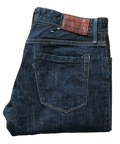 Jeans denim blu gamba - , dritta