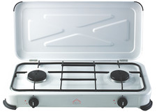 Fornello Piano Cottura a gas GPL 2 Fuochi DCG EKP2422 - Portatile Campeggio