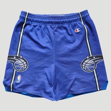 Orlando Magic Champion Y2k basketball shorts Vintage NBA Size S Blue 2000