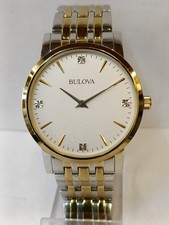 BULOVA QUARTZ WHITE DIAL