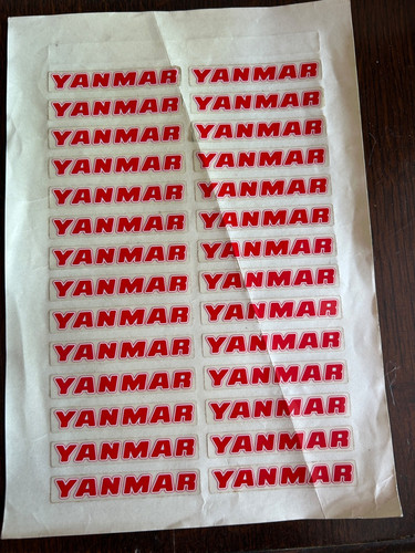 Adesivo motore yanmar set - motore,