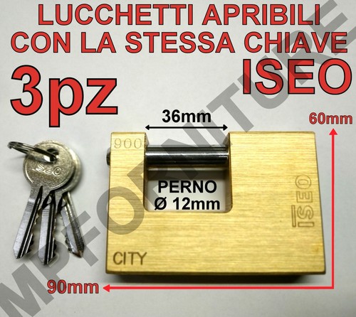Lucchetti iseo apribili - iseo,
