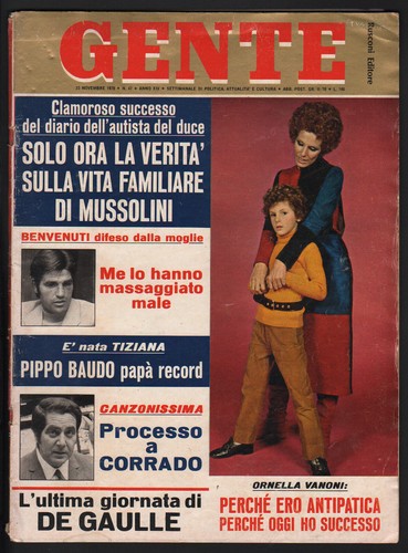 Gente 1970 vanoni monzon - gente, 47/1970