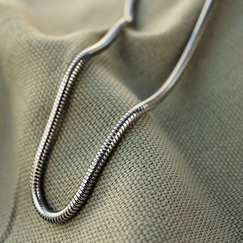 Collana serpente acciaio - acciaio, inox