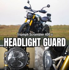 Adatto Per Triumph Scrambler 400X "Griglia Fari Nera"
