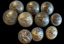 ⭕️ N. 10 Bottoni ww2 regia aeronautica pilota giacca uniformi divisa coloniale