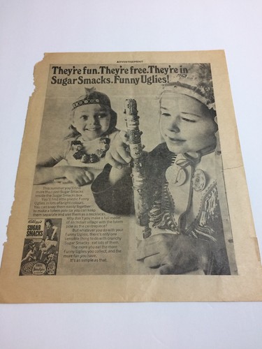 1972 cereal box totem - box,