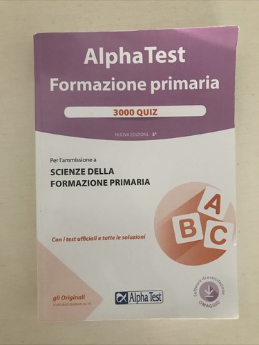 Alpha test formazione - test, primaria