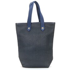 Borsa tote Hermes usata Amedabadiago PM pelle/poliestere Navy treccia