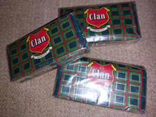Lotto 3 buste di tabacco Clan
